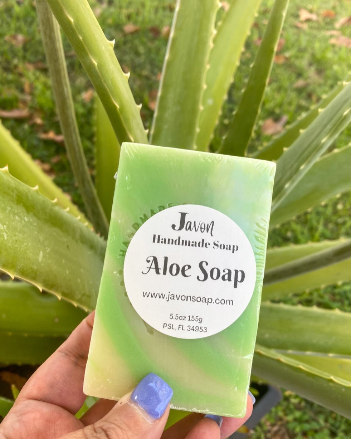 Rejuvenate Your Skin with Fresh Aloe Vera Soap: Embracing Clean Ingredients from Our Garden.