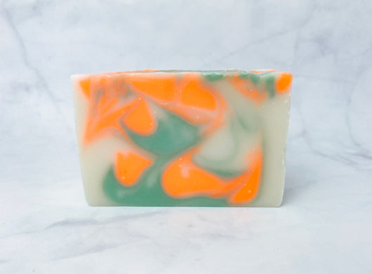 cucumber melon handmade soap made in small batches made in Florida 